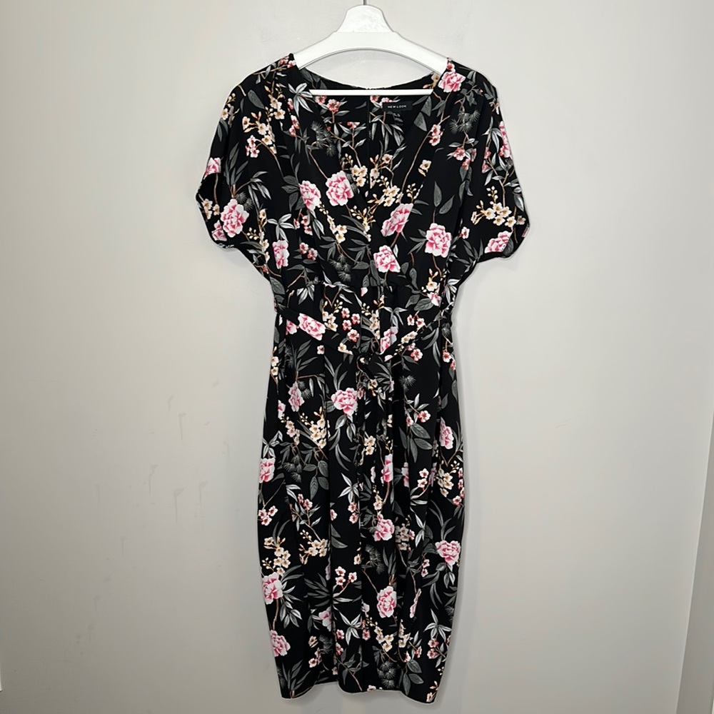 New Look Hawaiian Floral Print Wide Leg Jumpsuit